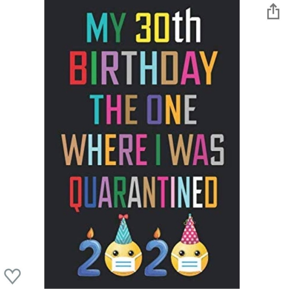 30th birthday quarantine Covid journal